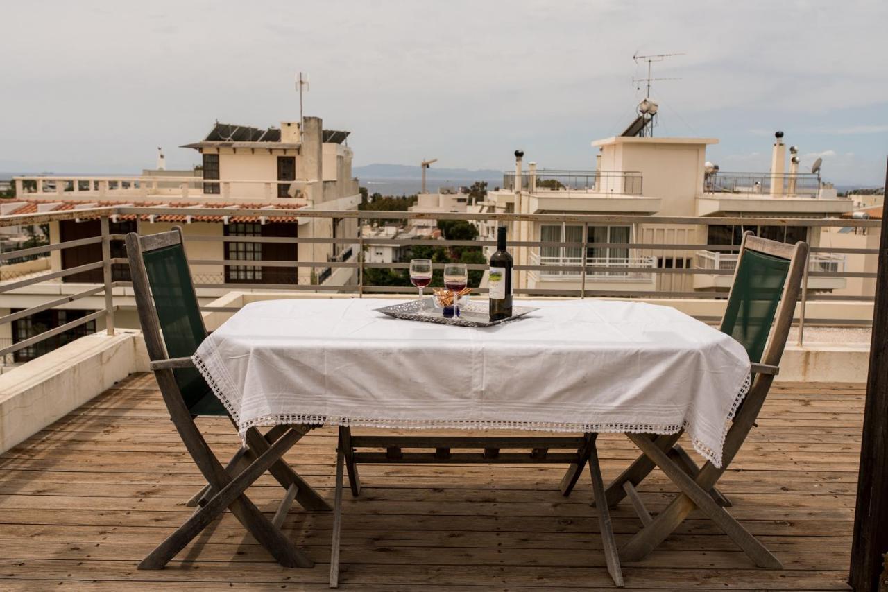 Family Getaway, Spacious And Luxurious, Sea View, Terrace, Next To Voula Beach, 20Min From Center アテネ エクステリア 写真